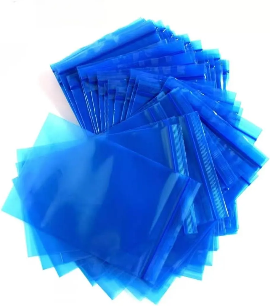 100 Pack Blue VCI Reclosable Polybag | VCI Rust Prevention Zip Close Packaging Bags for Rustproof Moisture-proof Metal Protection | Anti-rust (Blue,30cm*40cm)