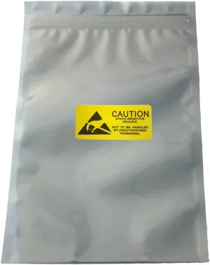 100pcs 5.9x7.87in/15x20cm Anti Static Bags,Premium ESD bags Resealable for 3.5'' SSD HDD with 100pcs Labels, Anti-static Bags for Hand Drive or Varieties of Electronic Device