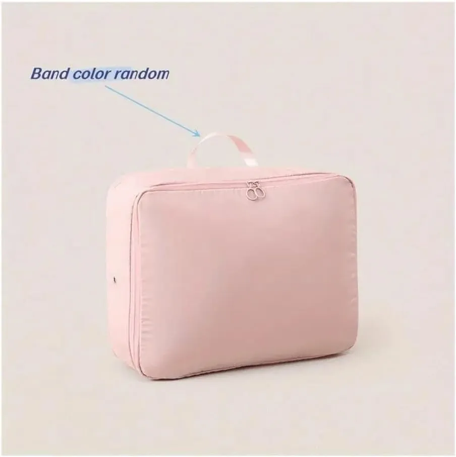 1/2/4PCS Foldable Compression Packing Bag Home Large Capacity Clothes Storage Bag Travel Portable Handheld Compression Bag(Blue,40X30X18cm)