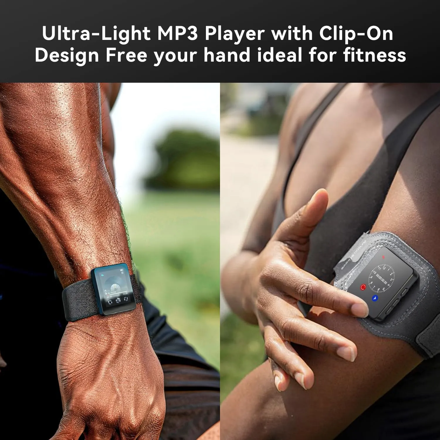 128GB MP3 Player with Bluetooth, Portable Touchscreen Music Player with Clip for Sport, HiFi Sound,Voice Recorder,E-Book,Mini Digital Audio Player for Kids with Earphones & Screen Protector