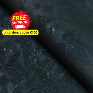1.35mm Thick Black Cork Fabric Microfiber Backing COF-613