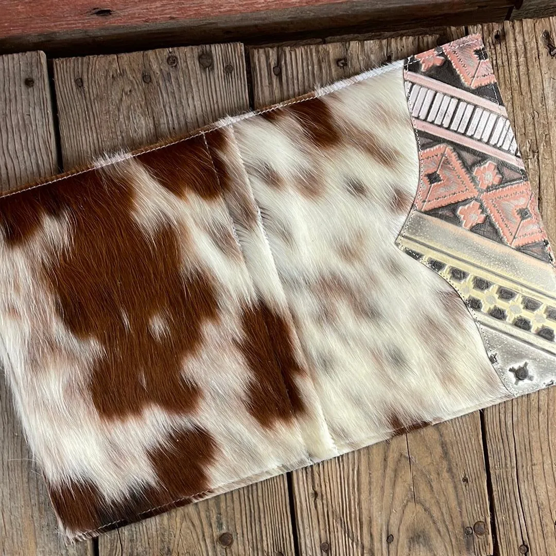 137 Large Notepad Cover - Tricolor w/ Adobe Navajo