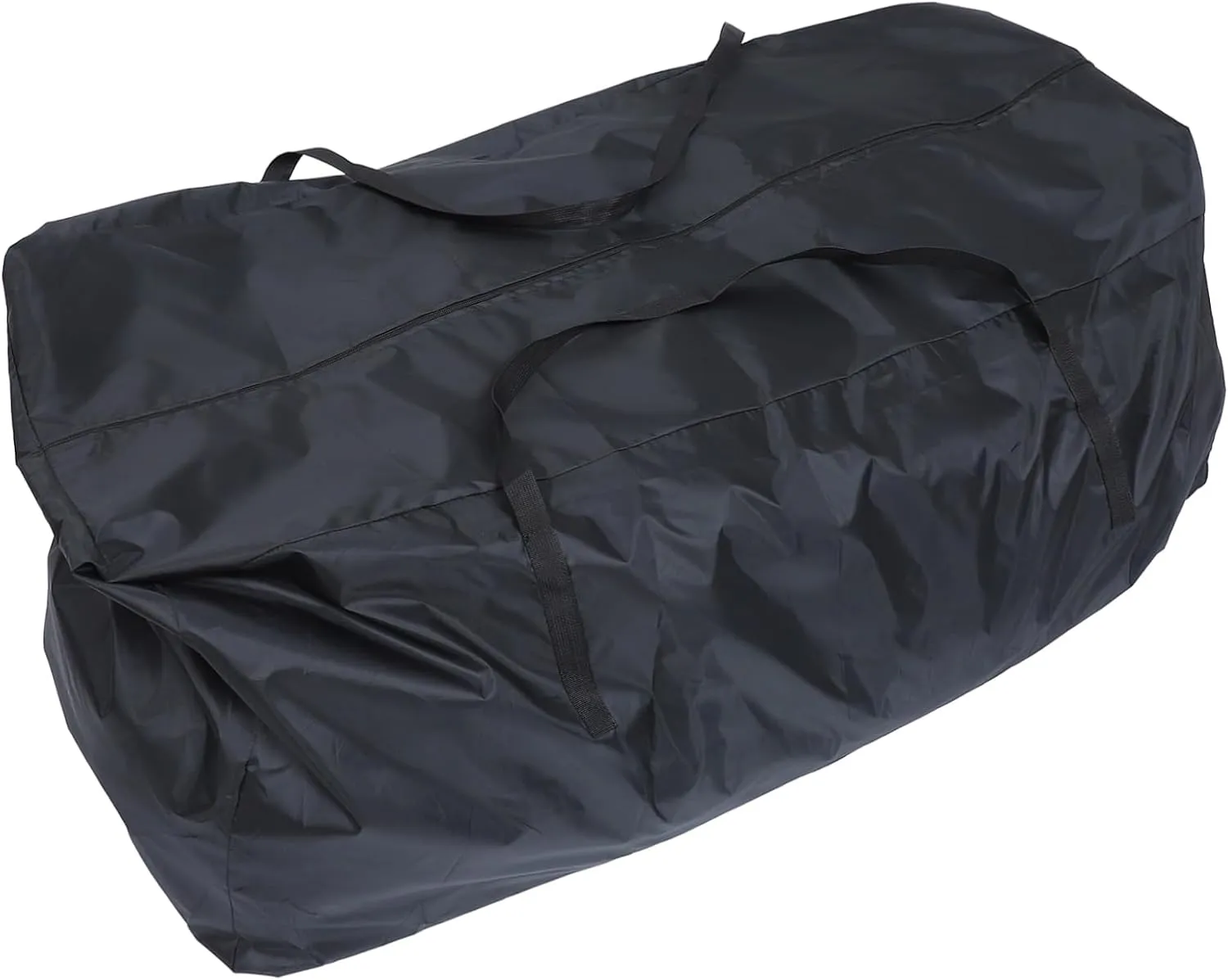 1pc Storage Bag Small Canvas Padded Folding Carrier Bags Portable Pouches Outdoor Cover Carrying Case Polyester Bag Storage Pouch Waterproof Bag Black Polyester (polyester)