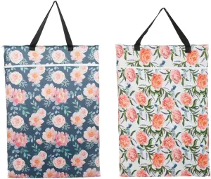 2 Pack Large Hanging Wet Bags Laundry Pail Bags Cloth Diapers Reusable