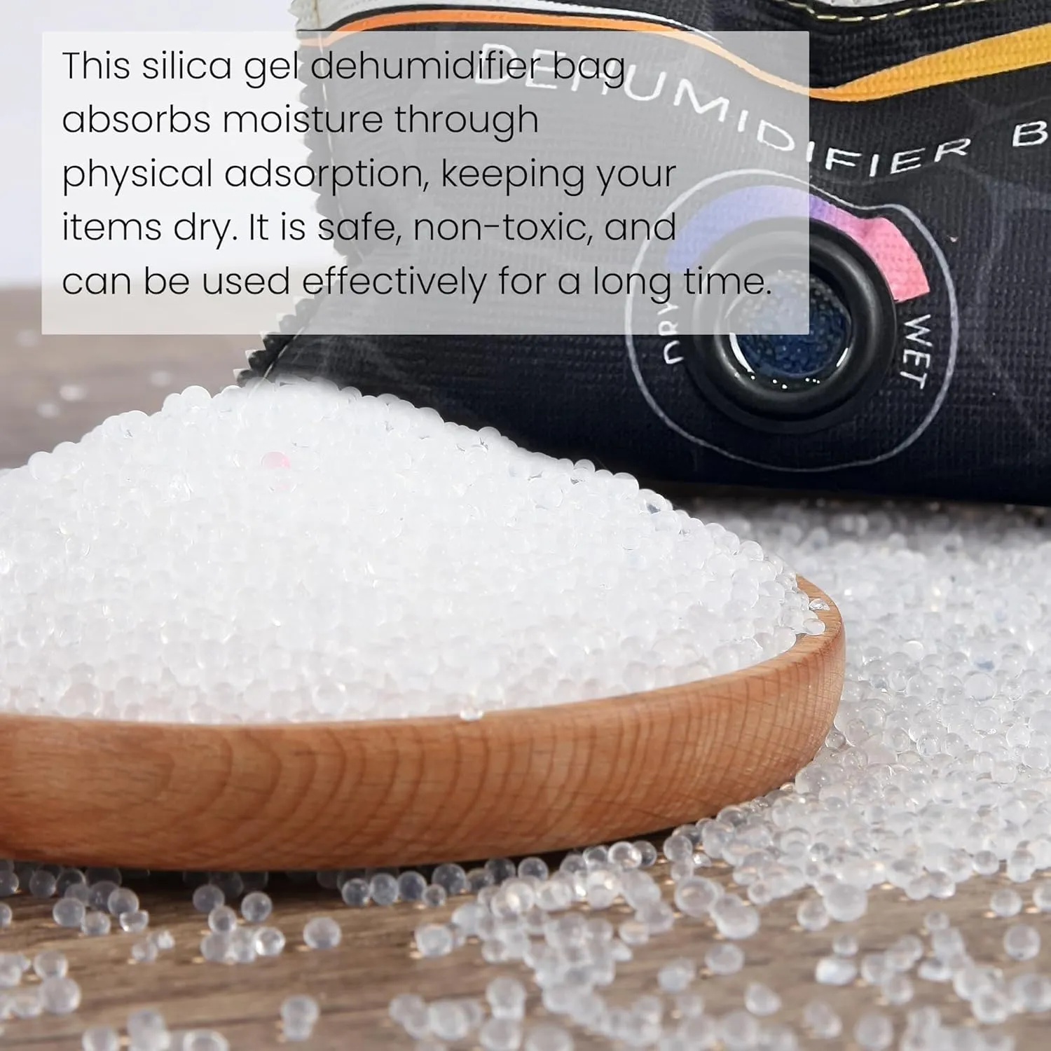 2 x 400g (1.8 lbs) Rechargeable Moisture Absorbers,Car Dehumidifier Bag,Microwave Fast Reactivated Large Desiccant Packs for Storage,Silica Gel Packets for Closet and Bathroom,Gun Safe Dehumidifier
