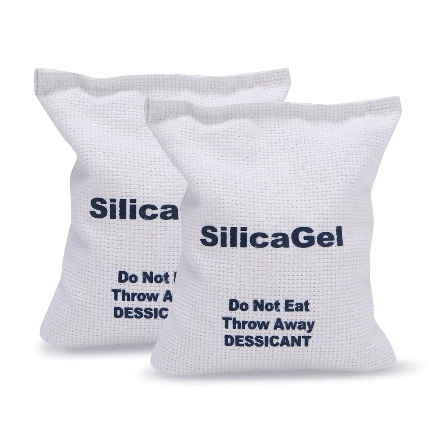 2 x 500 Gram [2.2 lbs] Large Silica Gel Packets,Rechargeable Silica Desiccant Packs, Moisture Absorbers for Moisture Control, Desiccant Dehumidifier for Storage Safe