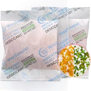 20 Gram [80 Packs] Desiccant Packs, Indicating Silica Gel Packets, Rechargeable Silica Desiccant Moisture Absorbers Packs for Storage