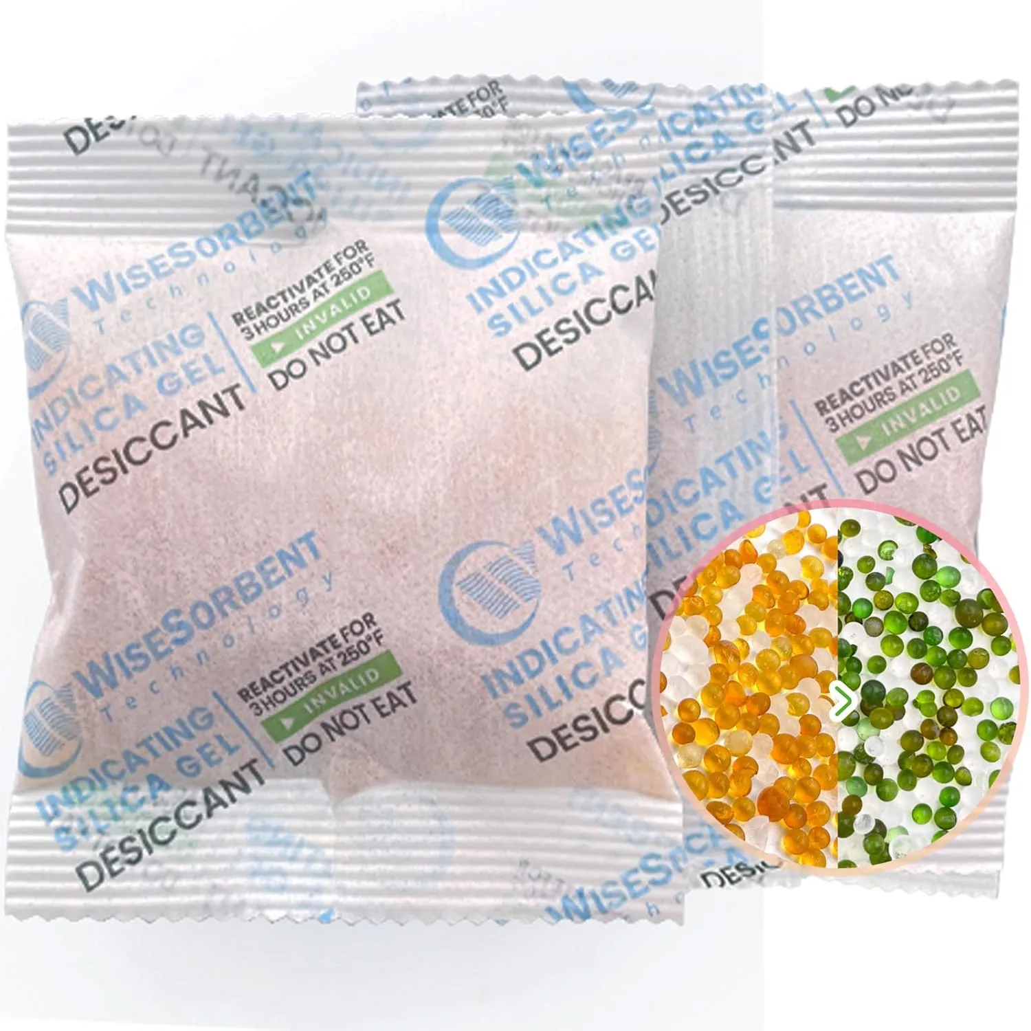 20 Gram [80 Packs] Desiccant Packs, Indicating Silica Gel Packets, Rechargeable Silica Desiccant Moisture Absorbers Packs for Storage