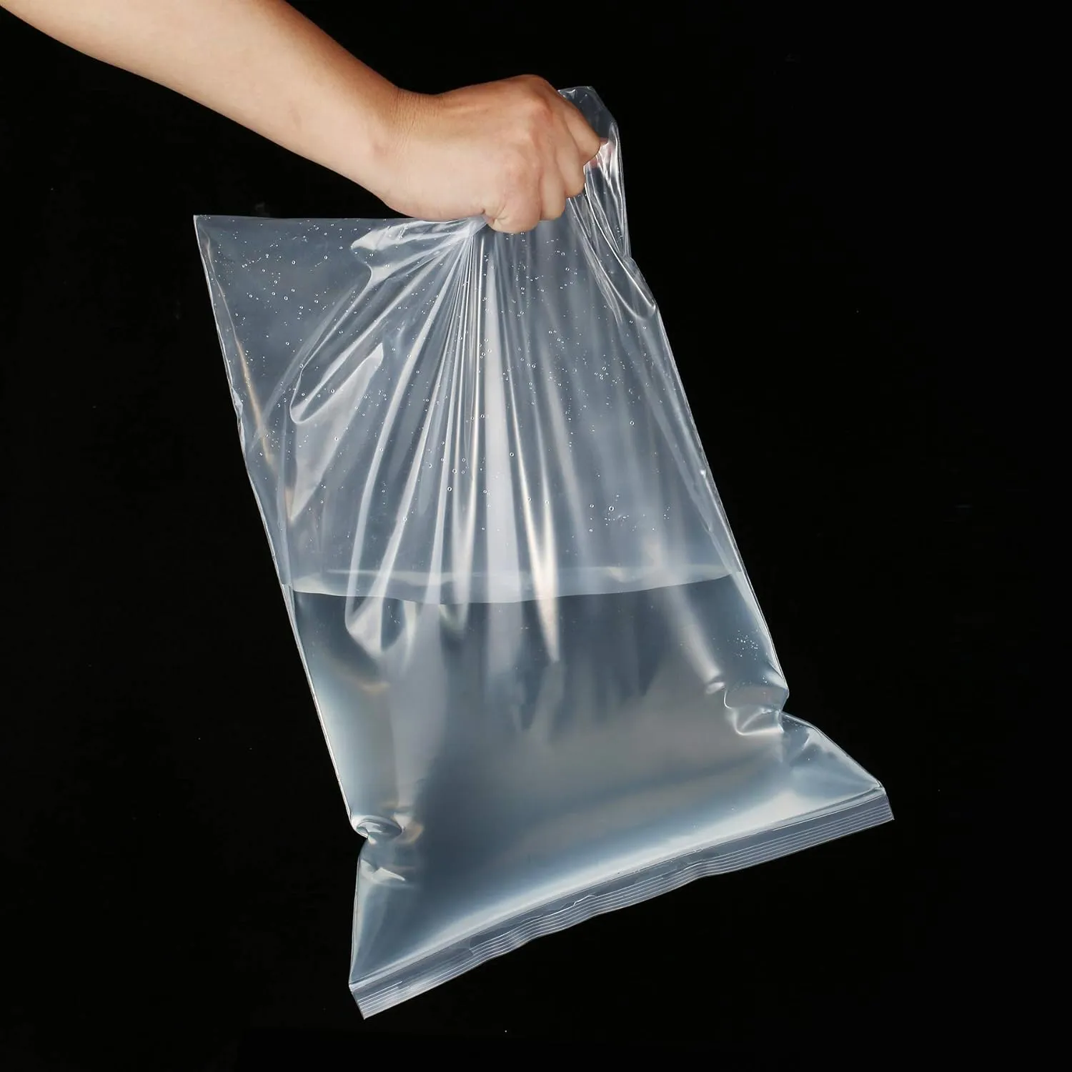 20 Pack 16" x 20" Large Clear Zip Thick Lock Zipper Bags 4 Mil Heavy Duty 4 Gallon Storage Bags Reclosable Packing Clothing T-Shirt Shoes Toys zip Bag