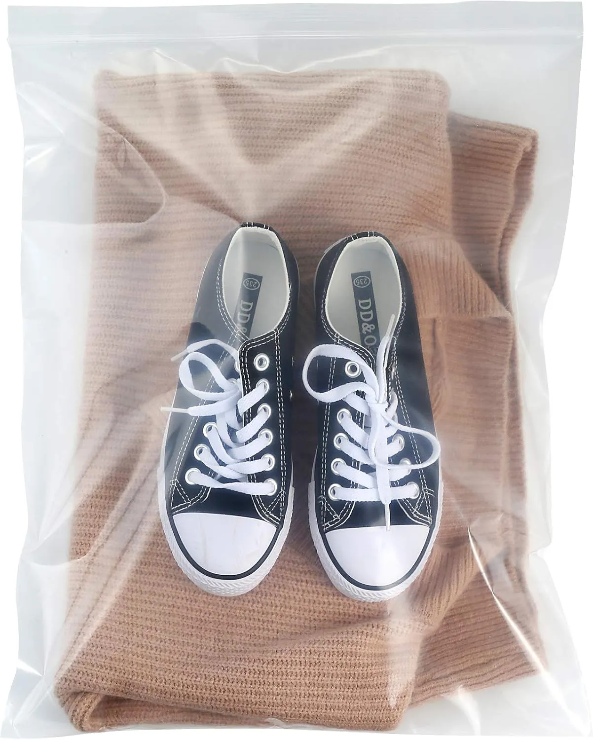 20 Pack 16" x 20" Large Clear Zip Thick Lock Zipper Bags 4 Mil Heavy Duty 4 Gallon Storage Bags Reclosable Packing Clothing T-Shirt Shoes Toys zip Bag
