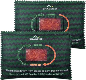 200g [2 Packs] Rechargeable Desiccant Packs for Storage, Safe Dehumidifier Bags, Color Indicating Moisture Absorbers Silica Gel Packets for Storage Bins, Luggage, Suitcase, Tool Box