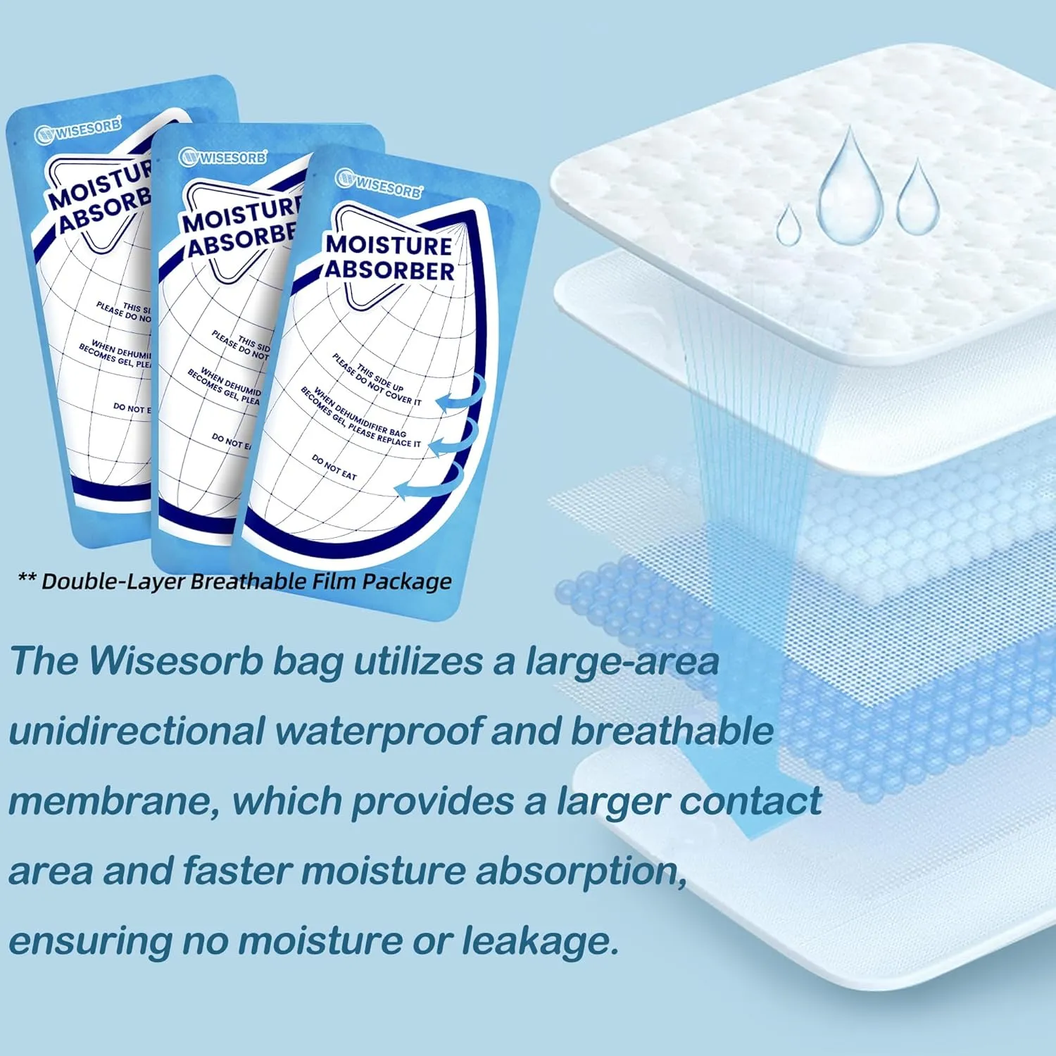 25 Gram Moisture Absorbers, 20 Packs Dehumidifier Bags for Bathrooms, Basements, Rvs, Humidity Packets for Closet