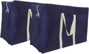 2pcs Large Storage Bags Heavy Duty Duffel Bags for Moving Large Capacity Quilt Containers Handles
