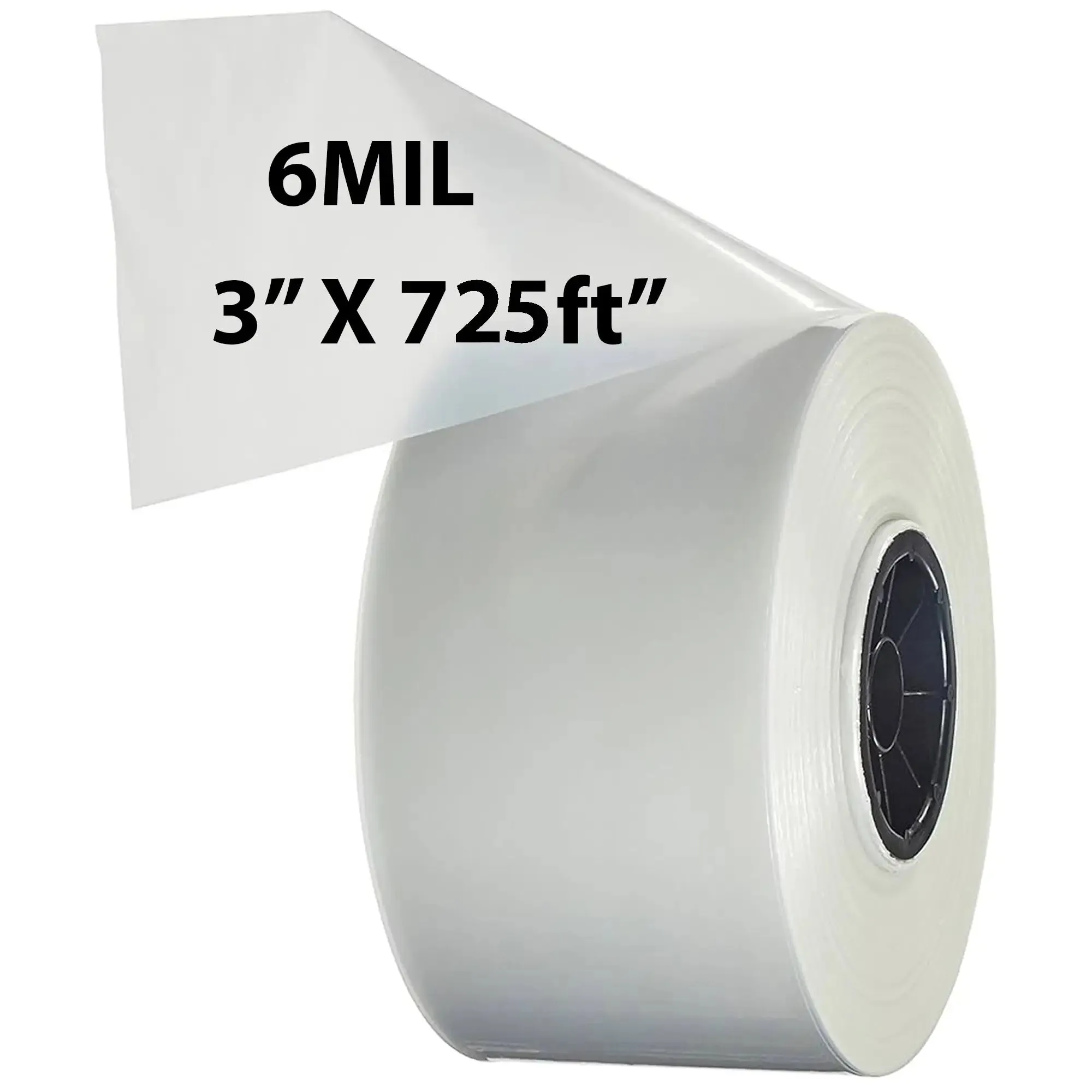 3 inch x 725ft Poly Tubing Roll 6 Mil LDPE Low Density