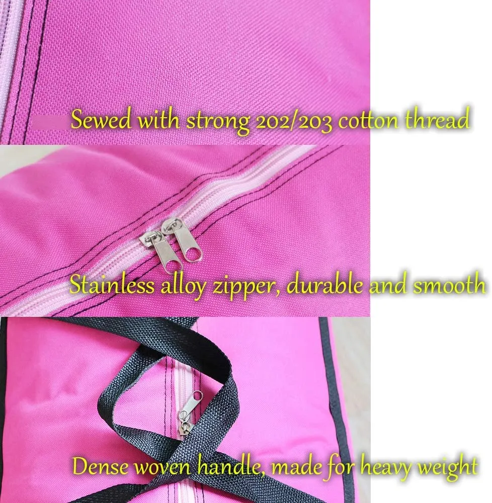 3pcs Extra Large 26.5 gal Storage Bags with Strong Handle, Travel Duffel Clothes Bags for Moving, Blue Black Yellow
