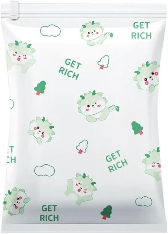 3Pcs Vacuum Storage Bag Pumping Cotton Quilt Compression Bag Packing Finishing Vacuum Bag Thickening Your Clothes Storage Bag(E,40-60cm)