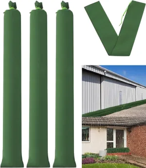 4 Pcs Long Canvas Sandbags, 4.75 Ft x 7.9 Inch Flood Prevention Sandbags Water Barrier for Home, Reusable Flood Barriers for Indoor and Outdoor Garage