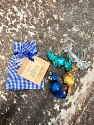 4 Piece Gingham Truffle Sampler Bag