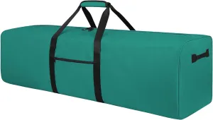 48 Inch Travel Duffle Bag Extra Large Sport Equipment Duffel Bags with 2-way Lockable Zippers (Green)
