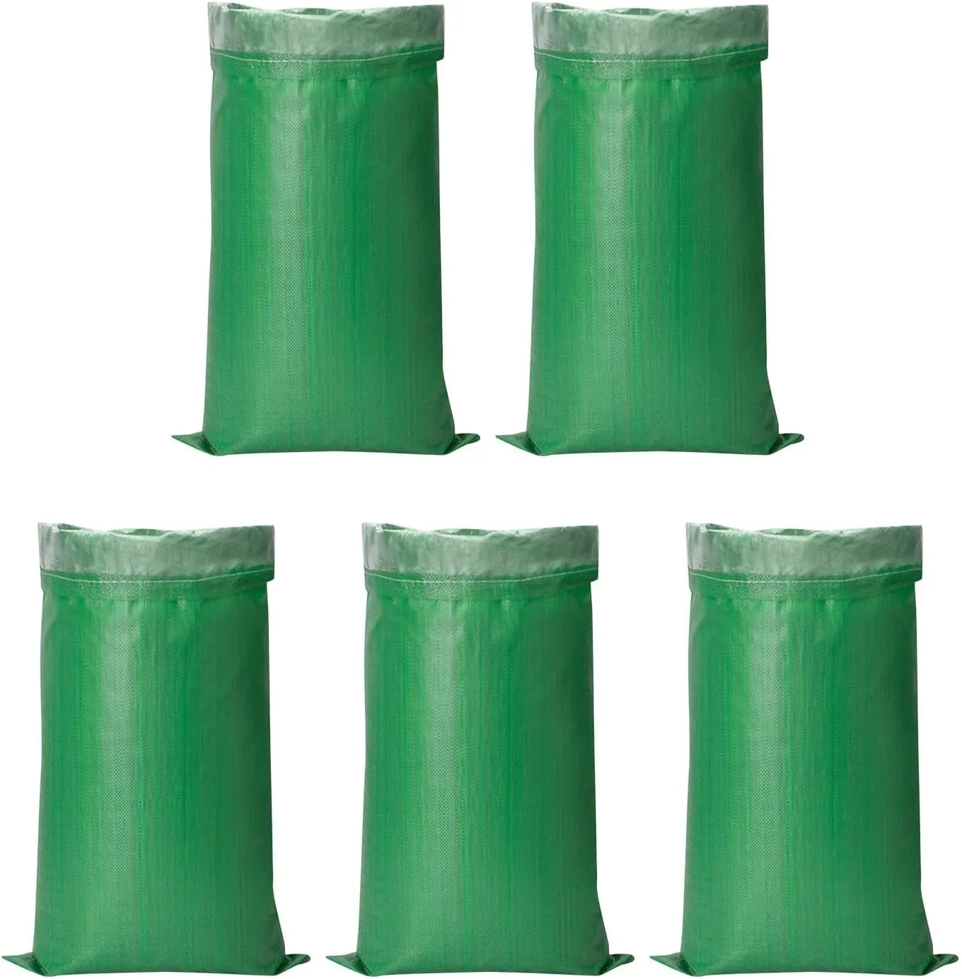 5 Pieces Lawn Garden Bags,Agricultural Fertilizer Bags,Waterproof Double Layer Coated Sacks,Transport Sacks Leaf Container, 40x60cm