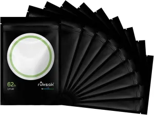 62% RH 2-Way Humidity Control Bags,Heat-Sealable Double-Zip Curing Bags for Food Storage - Stand-Up Design for Freshness Preservation（1/4lb Herbs 10 Packs）