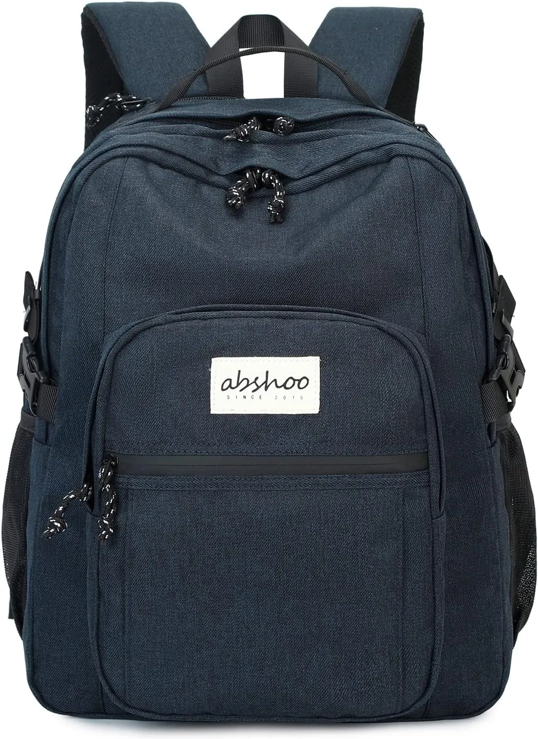 abshoo Classical Laptop Travel Backpack for Women Men College School Bookbag With USB Charging Port (Navy)