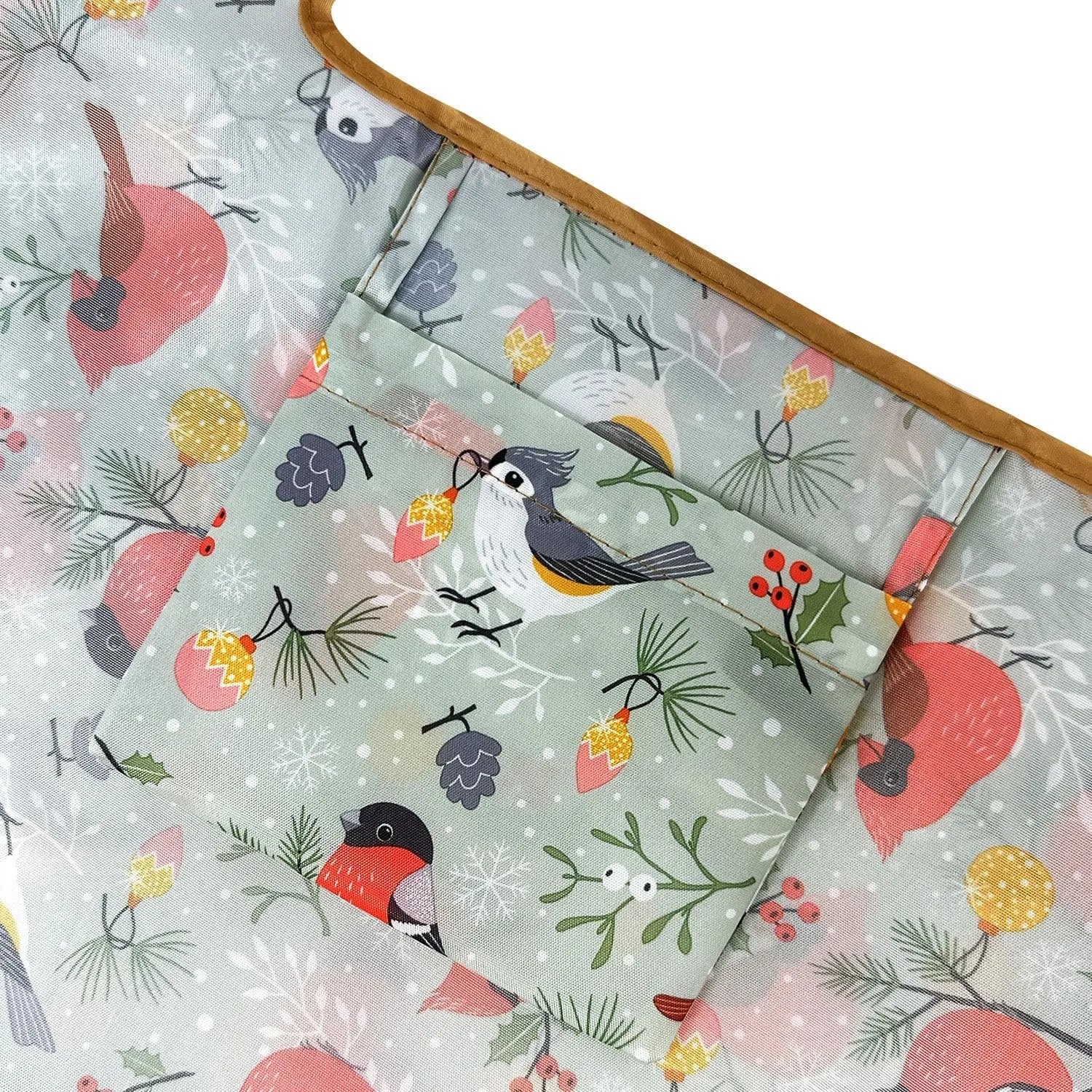 allydrew Large & Small Foldable Tote Nylon Reusable Grocery Bags, Set of 2