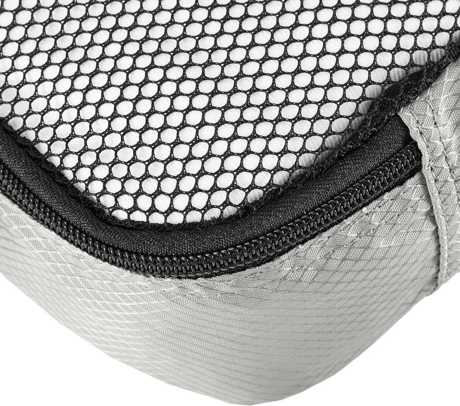 Amazon Basics Slim Packing Cubes for Travel, Packing Organizers, 4-Piece-Set With Double Zipper Pulls and Mesh Top Panel, 100% Durable Polyester, Gray, 14"L x 5"W x 3"H