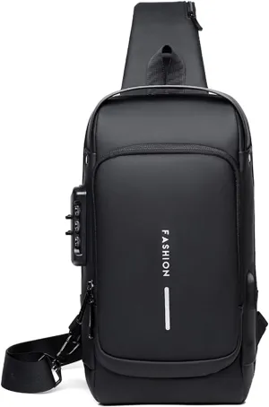 Anti-theft Chest Bag Business Shoulder Bags Satchel Bag with USB