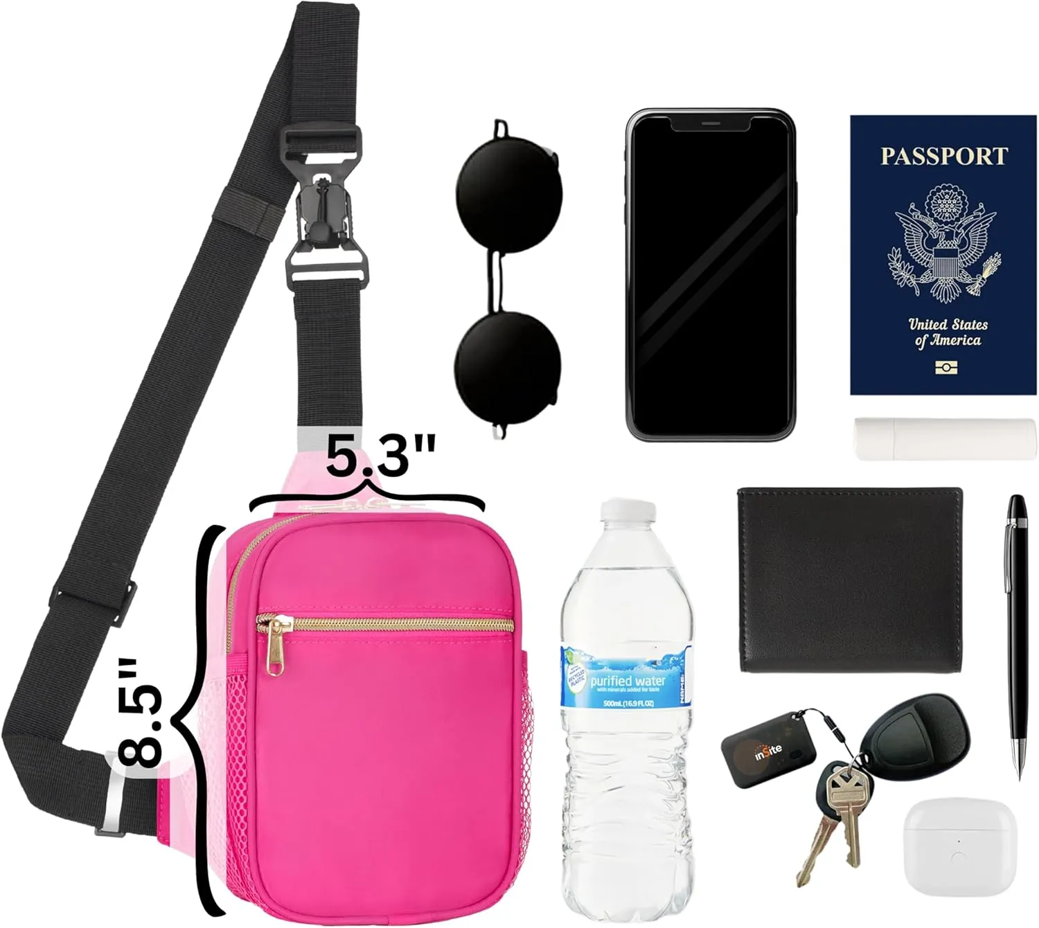 Anti Theft Crossbody Bags for Women & Men Sling Bag with RFID Blocking Travel Crossbody Bags for Women Crossbody Purse