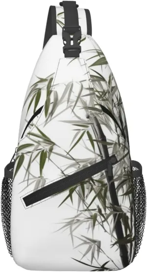 Asian tree Crossbody Bags for Men Women Fashion Sling Backpack Casual Chest Bag Travel Hiking Daypack