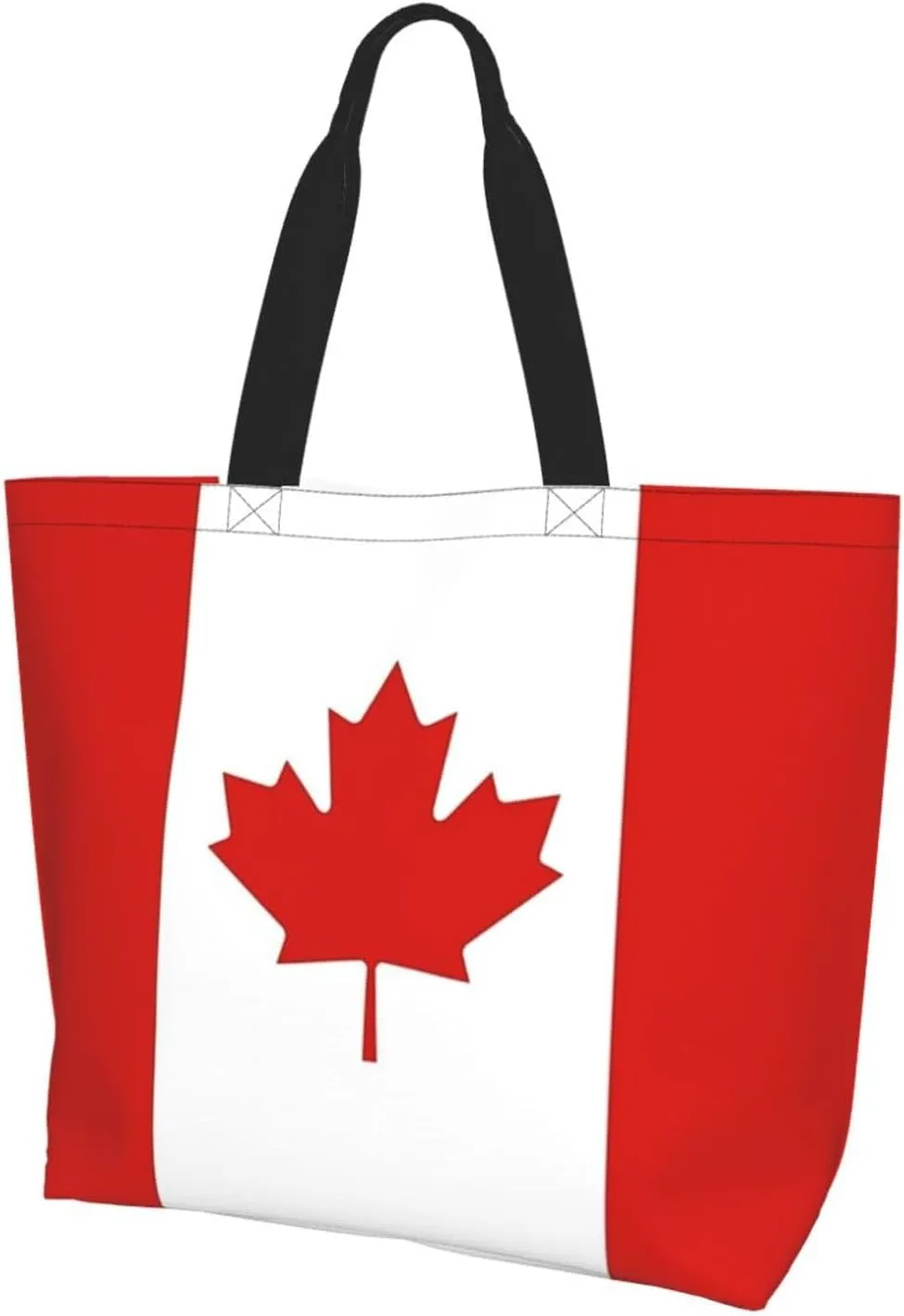 ASYG Cute Flag Tote Bag Large Women Casual Shoulder Bag Handbag Reusable Patriotic Shopping Grocery Bag