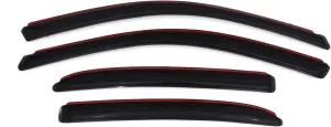 Auto Ventshade [AVS] In-Channel Rain Guards for 2003 - 2007 Honda Accord Sedan | Window Vent Visors, 4 pcs. - Smoke | 194943