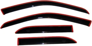 Auto Ventshade [AVS] In-Channel Rain Guards for 2003 - 2009 Toyota 4Runner | Window Vent Visors, 4 pcs. - Smoke | 194924