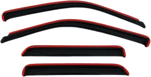 Auto Ventshade [AVS] In-Channel Rain Guards for 2007 - 2010 Chrysler Sebring; 2011 - 2014 Chrysler 200 | Window Vent Visors, 4 pcs. - Smoke | 194458