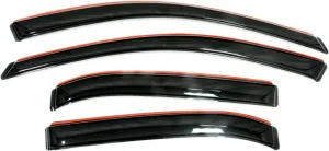 Auto Ventshade [AVS] In-Channel Rain Guards for 2011 - 2023 Chrysler 300 | Window Vent Visors, 4 pcs. - Smoke | 194432
