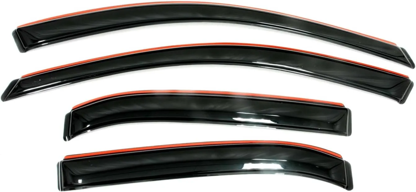 Auto Ventshade [AVS] In-Channel Rain Guards for 2011 - 2023 Chrysler 300 | Window Vent Visors, 4 pcs. - Smoke | 194432
