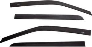 Auto Ventshade [AVS] In-Channel Rain Guards For 2019 - 2025 Chevrolet/GMC Silverado/Sierra 1500, 2022 LTD, 2020-2025 Silverado/Sierra 2500 & 3500 Crew Cab | Window Vent Visors, 4 pcs. - Smoke | 194805
