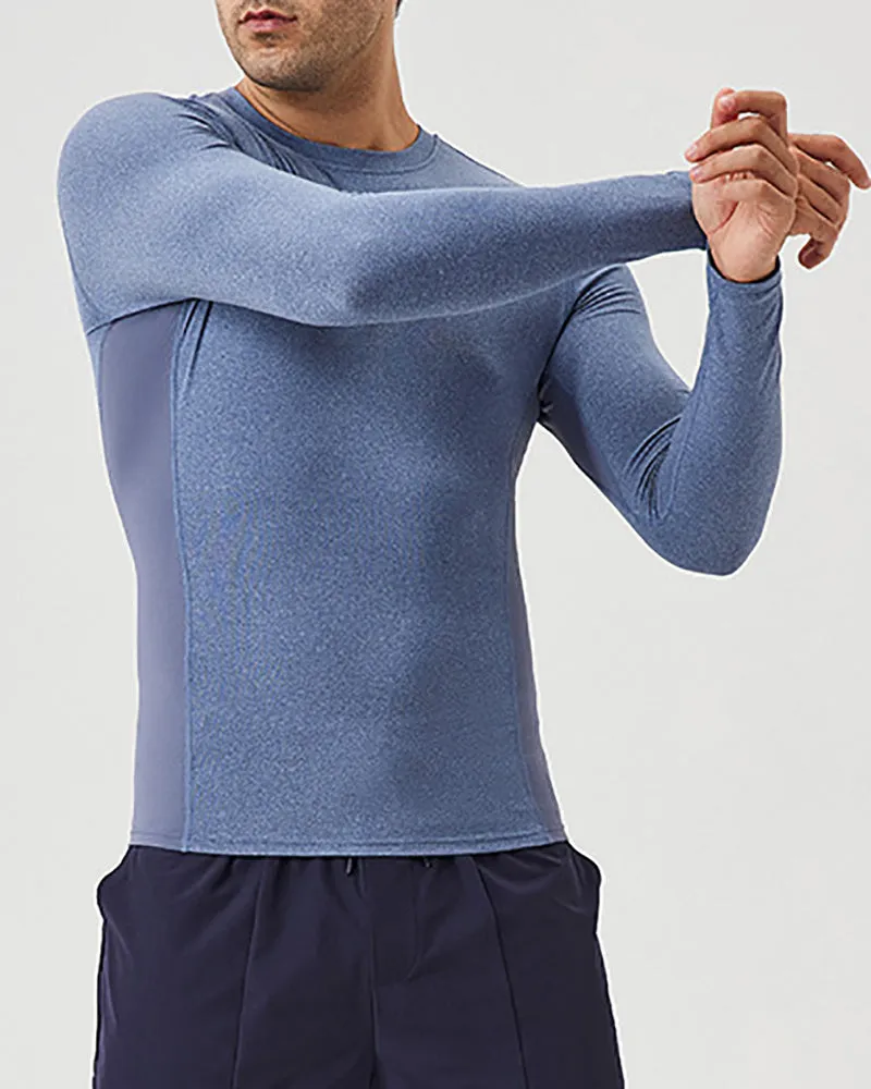 Autumn Men's Long Sleeve Running T-shirt S-2XL