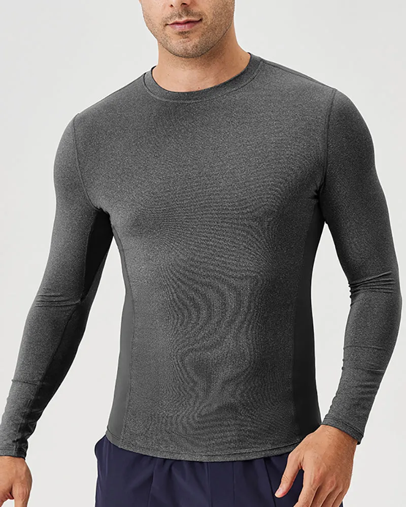Autumn Men's Long Sleeve Running T-shirt S-2XL