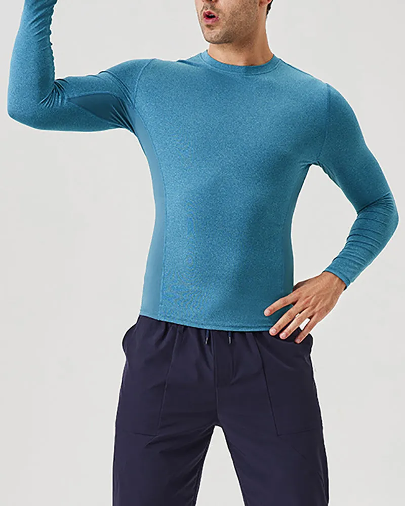 Autumn Men's Long Sleeve Running T-shirt S-2XL