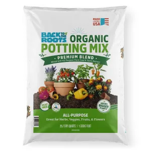 Back to the Roots Organic Premium Blend All-Purpose Potting Mix Soil, 1 Cubic Ft