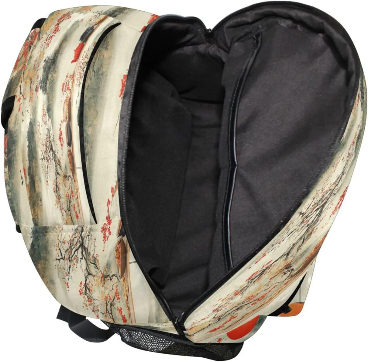Backpack for Teenager Waterproof School Bag with Chest Strap for Business Work College Travel Trip Cereal Japanese Style