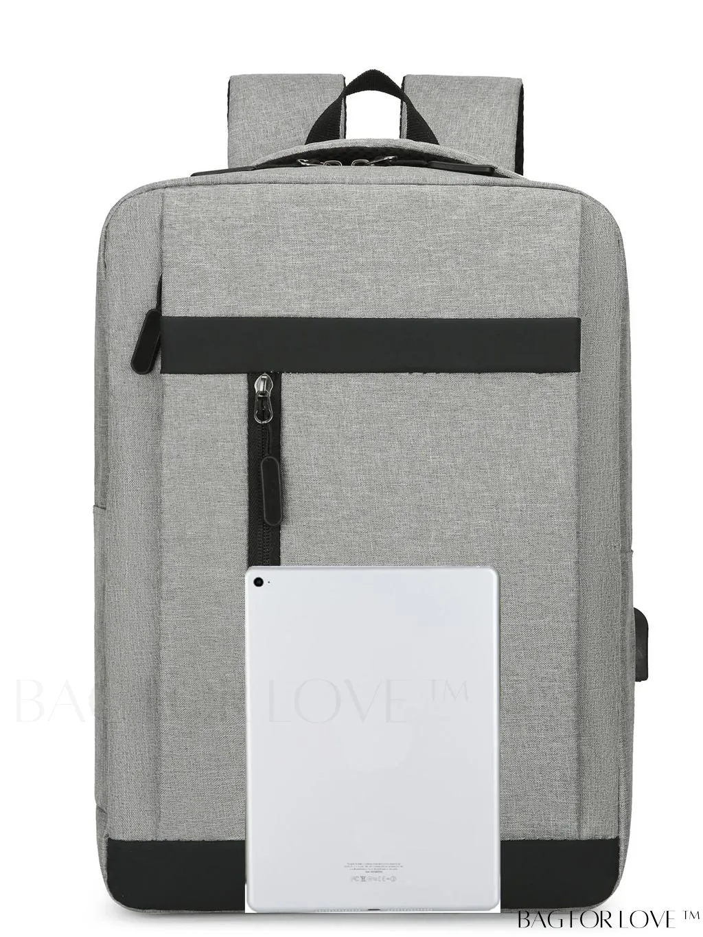 BagForLove - Business Laptop Backpack with Two-Tone Design and Convenient Charging Port