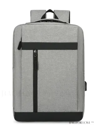 BagForLove - Business Laptop Backpack with Two-Tone Design and Convenient Charging Port