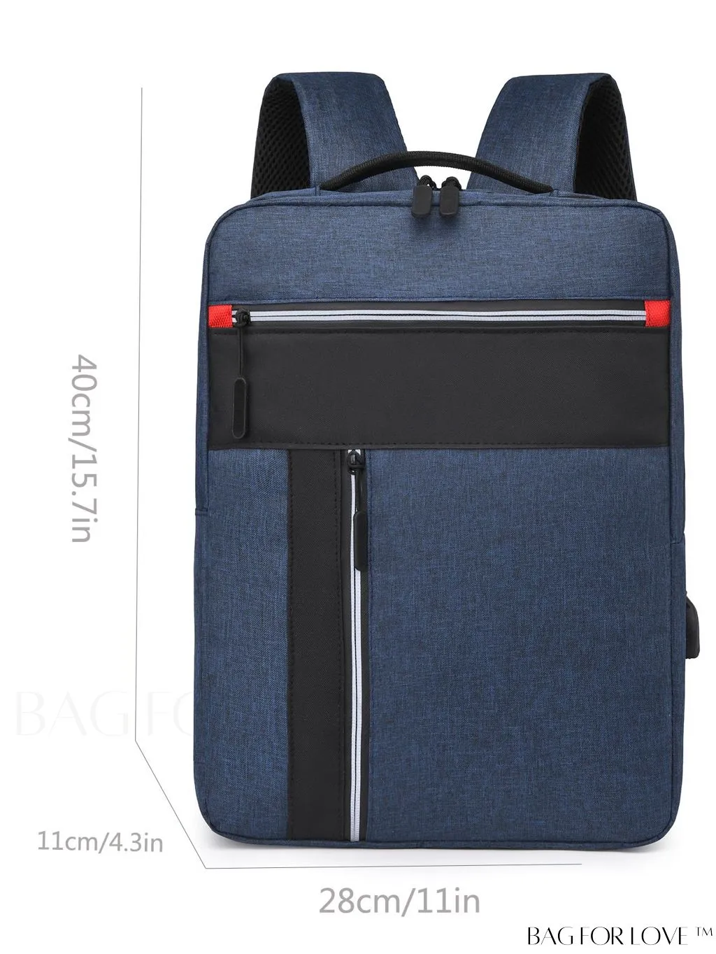 BagForLove - Business-Style Laptop Bag with USB Charging Port (1pc)