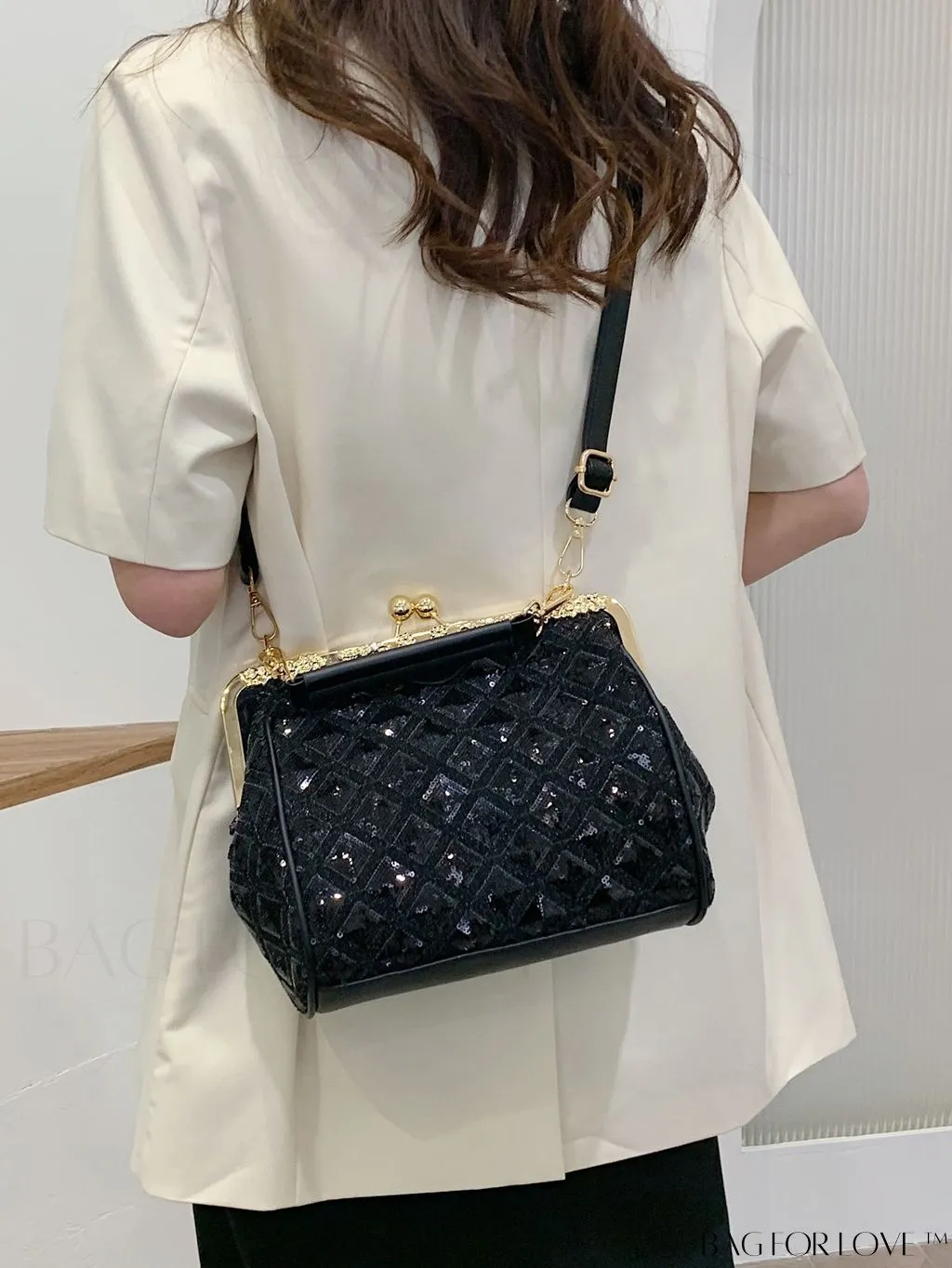 BagForLove - Chic Black Clutch: Sleek, Elegant, and Timeless