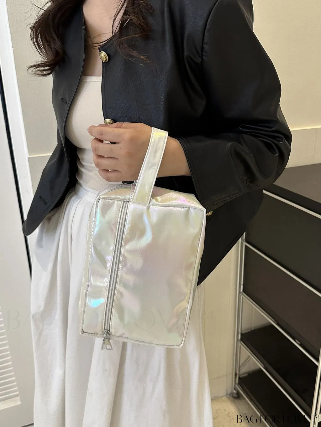 BagForLove - Sleek and Shiny Metallic Clutch