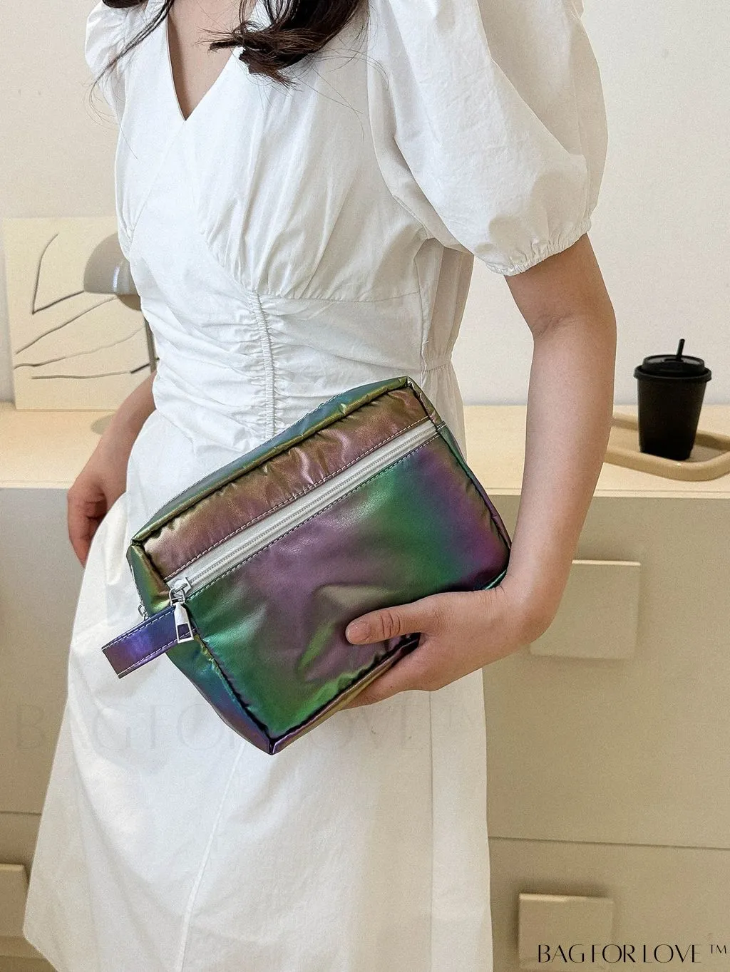 BagForLove - Sleek and Shiny Metallic Clutch