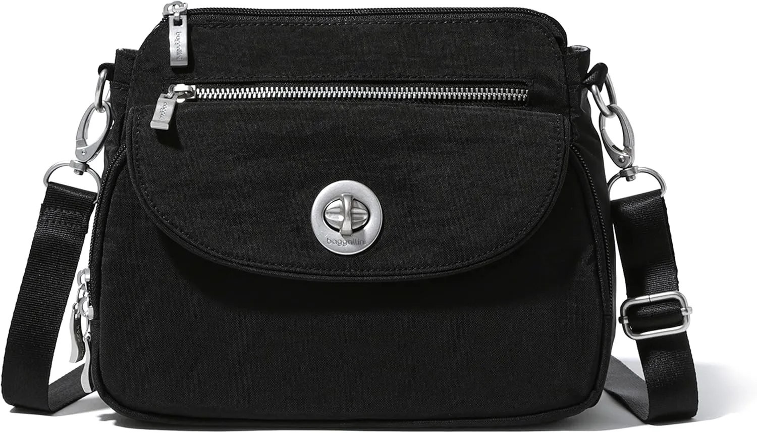 Baggallini Calais Crossbody Bags for Women 9.5"x7" Travel Handbag Purse w/RFID Front Wallet Lightweight Water-Resistant